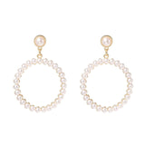 New Sea Shell Pendant Earrings Gold