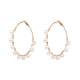 New Sea Shell Pendant Earrings Gold