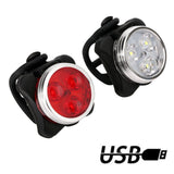4 Modes Bicycle Rechargeable USB LED Bike Light
