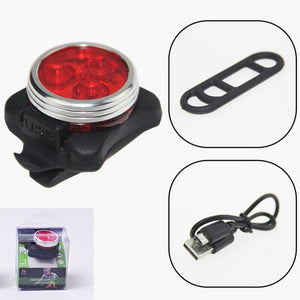 4 Modes USB Rechargeable Cycling Bicycle Light