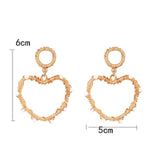 New Boho White Imitation Pearl Round Circle Hoop Earrings