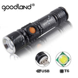 Goodland USB LED Flashlight Rechargeable LED Torch Light